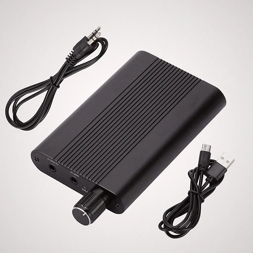 HIFI Kopfhörerverstärker Stereo Kopfhörer Audio AMP 3,5mm Aux 16-300 Ohm jj
