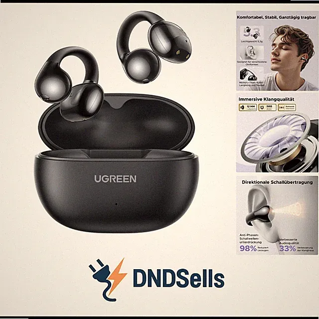 HiTune S3 Bluetooth 5.4 Kopfhörer, Open-Ear-Clip Kabellose Kopfhörer mit 5,2g...