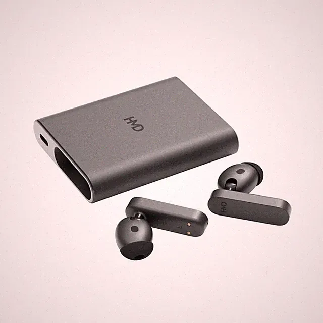 HMD Amped Buds schwarz Hybrid ANC True Wireless In Ear Buds + Ladecase, BRANDNEU