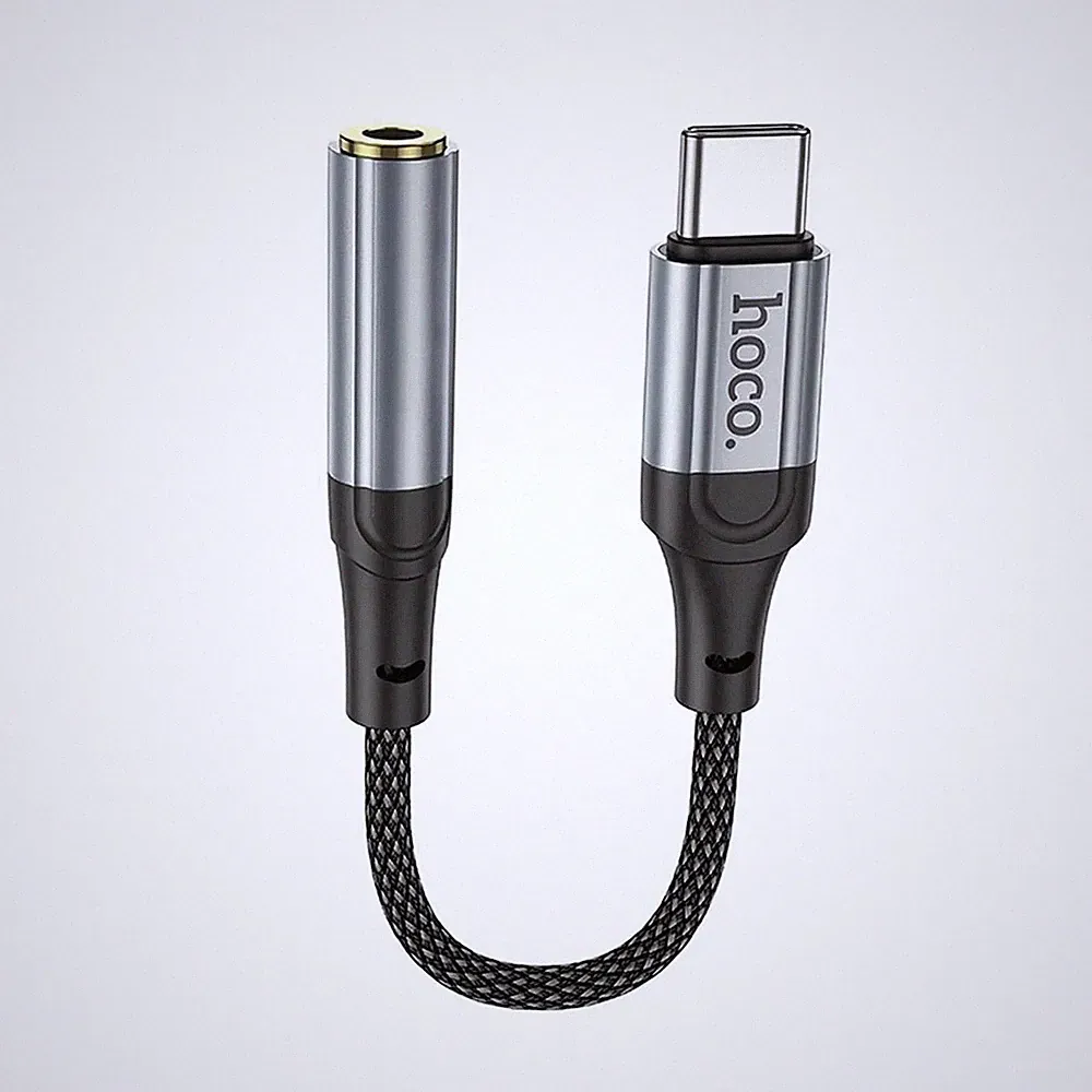 HOCO USB C Klinke Adapter 3.5 mm Audio Adapter Kabel für Handy Tablet Kopfhörer