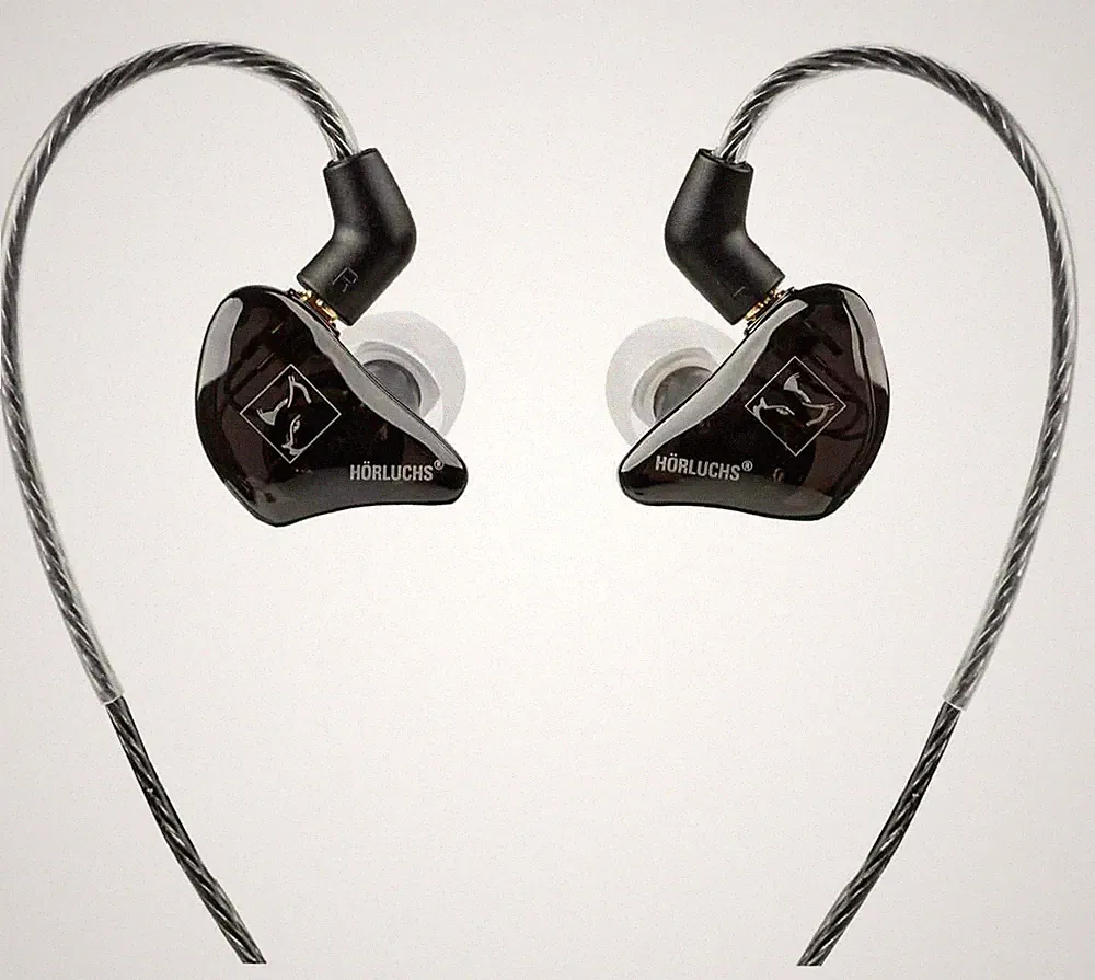 Hörluchs Easy Up In-Ear-Hörer 1-Wege Treiber Bass-Boost 16 Ohm abnehmbares Kabel