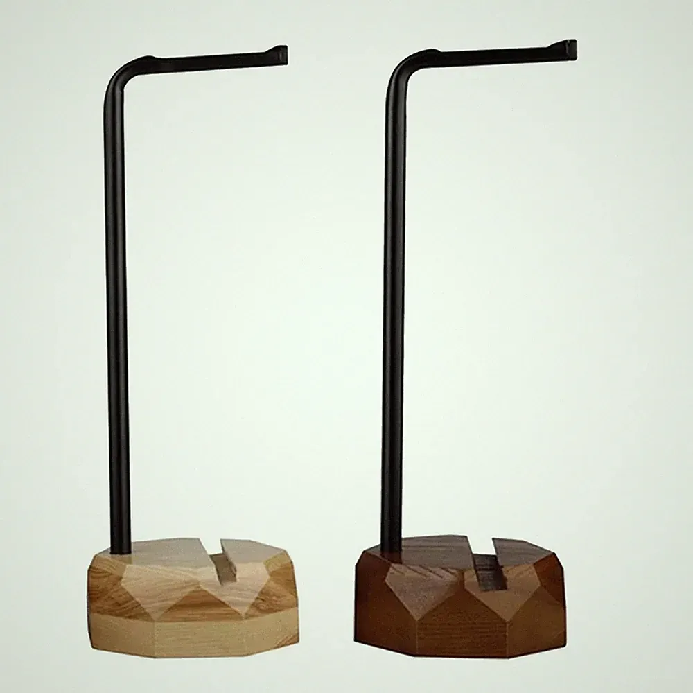 Holz Headset Halter, Kopfhörerhalter für Gaming Headsets & DJ Studio