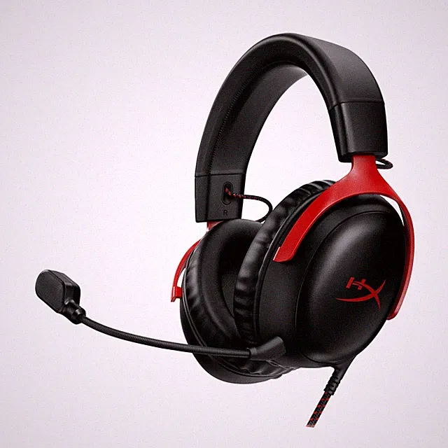 HP HyperX Cloud III Gaming-Headset schwarz rot USB-C 3,5 mm
