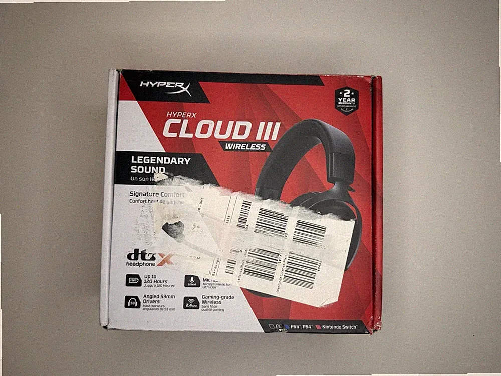 HP HyperX Cloud III Wireless Over-Ear Gaming Kopfhörer Set - Schwarz (77Z45AA)
