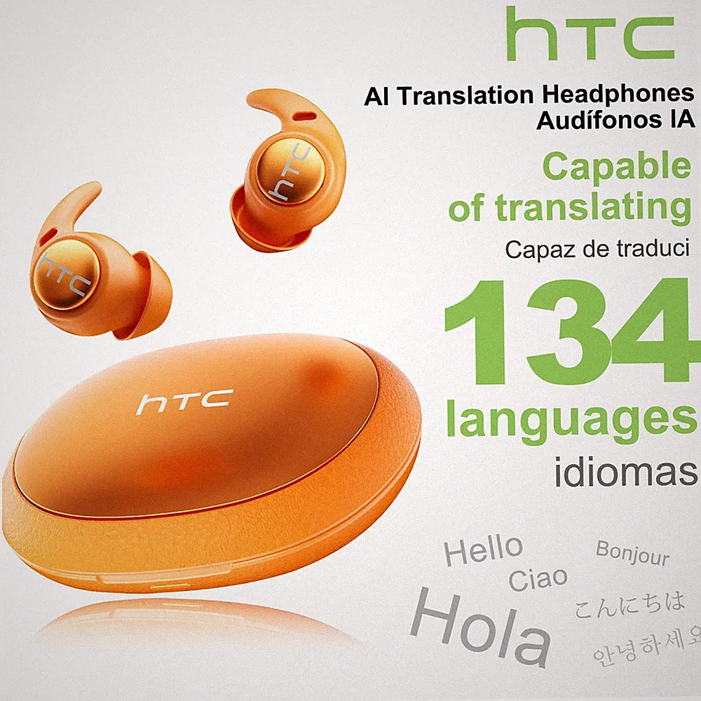 HTC NE76 Schlaf Kopfhörer Ohrhörer KI-Übersetzer Bluetooth 6.0 18h Ultraleicht