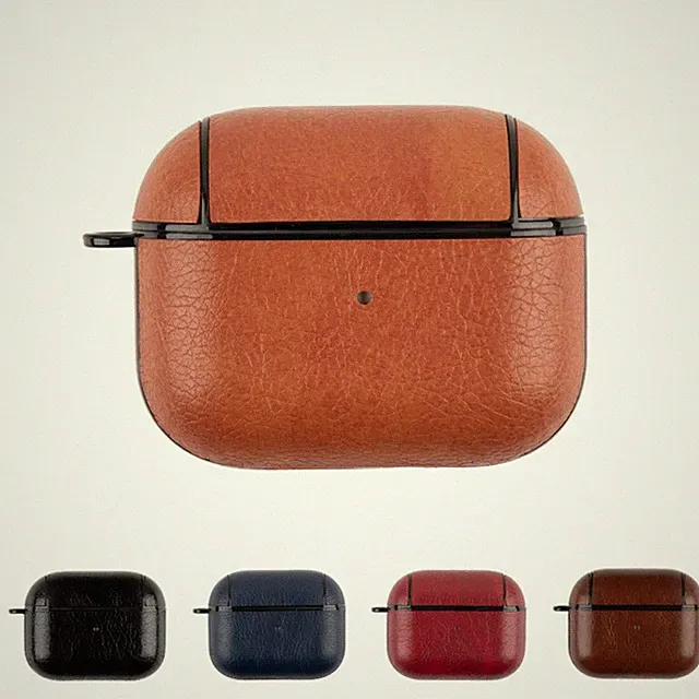 Hülle für Apple AirPods 3 Kunstlederhülle Case Cover Tasche Bumper Schutzhülle