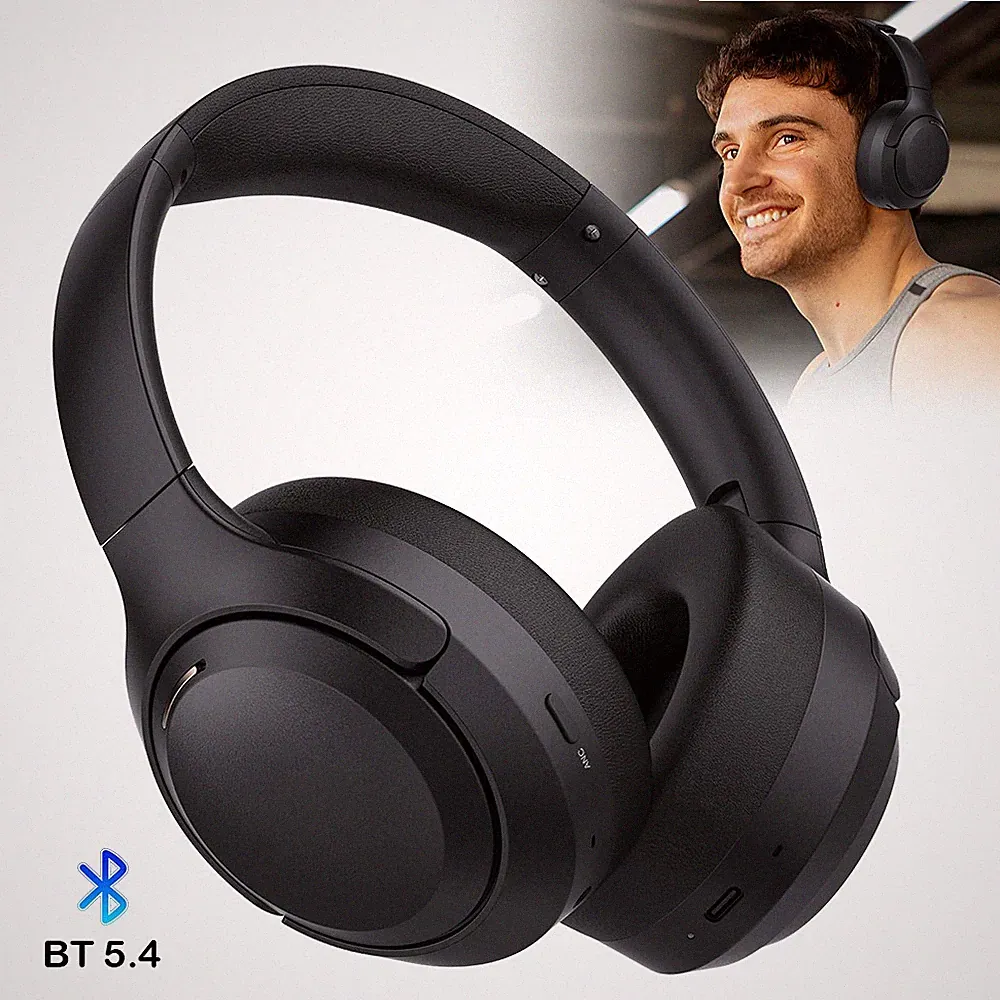 Hybrid ANC Kopfhörer Bluetooth 5.4 Over-Ear 60h Akku Faltbar Noise Cancelling