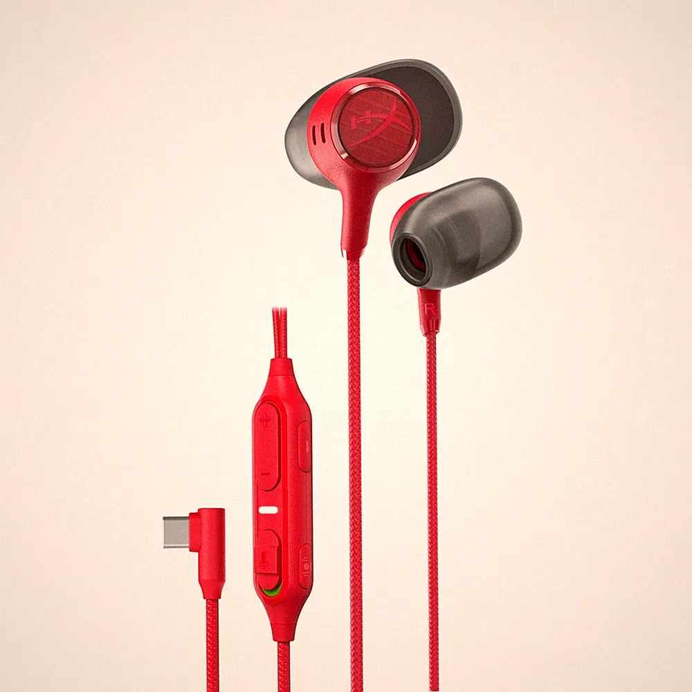 HyperX Cloud Earbuds III S Gaming-Kopfhörer, kabelgebunden, USB-C, rot...