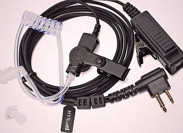 HYS Funkgerät Headset Verdeckt Akustik Tube Security Schallschlauch Kopfhörer Ko