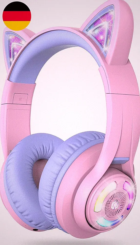 Iclever Bluetooth Kopfhörer Kinder Über Ohr, Verstellbare 74/85Dba Lautstärkereg