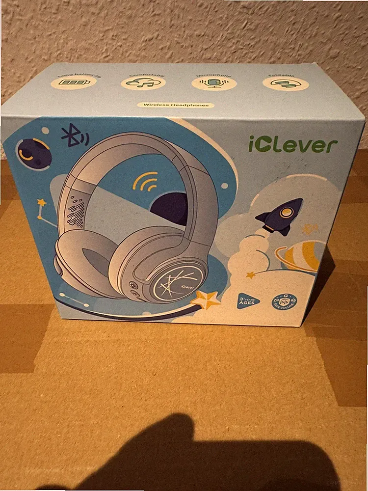 iClever BTH18 Bluetooth Kopfhörer Kinder LED Leuchten Ultraleicht Reisen