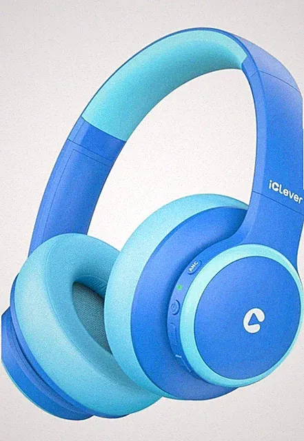 iClever Noise Cancelling Bluetooth Headphones Children, 60 Playtime, Safe Volume