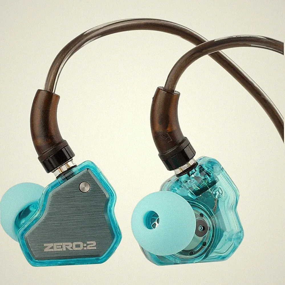 IEM Blau Kabel Mikrofon Dynamischer Treiber Gaming In-Ear