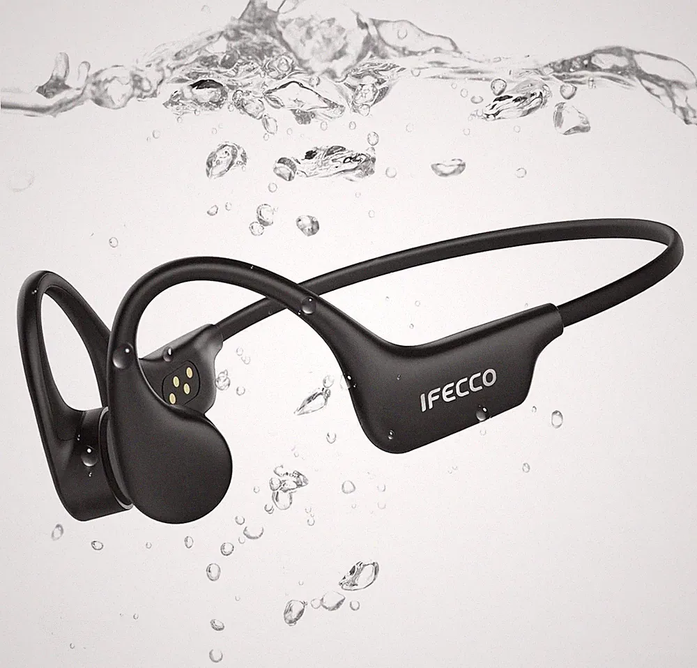 IFECCO Knochenschall Kopfhörer Schwimmen MP3-Player 8GB