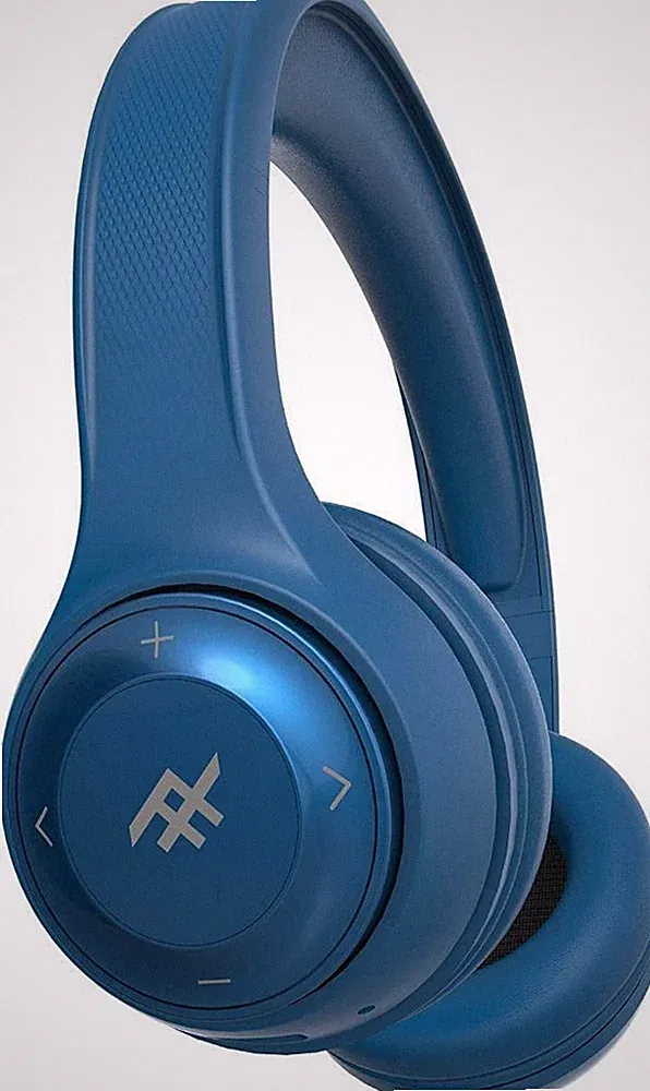 iFrogz Aurora Geräuschisolierende Bluetooth Kopfhörer On-Ear-Steuerung und Mikrofon blau