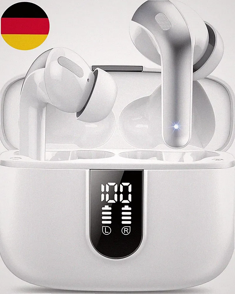 IKT Bluetooth Kopfhörer, in Ear Kopfhörer Kabellos Bluetooth 5.3 Mit 50H Tiefer