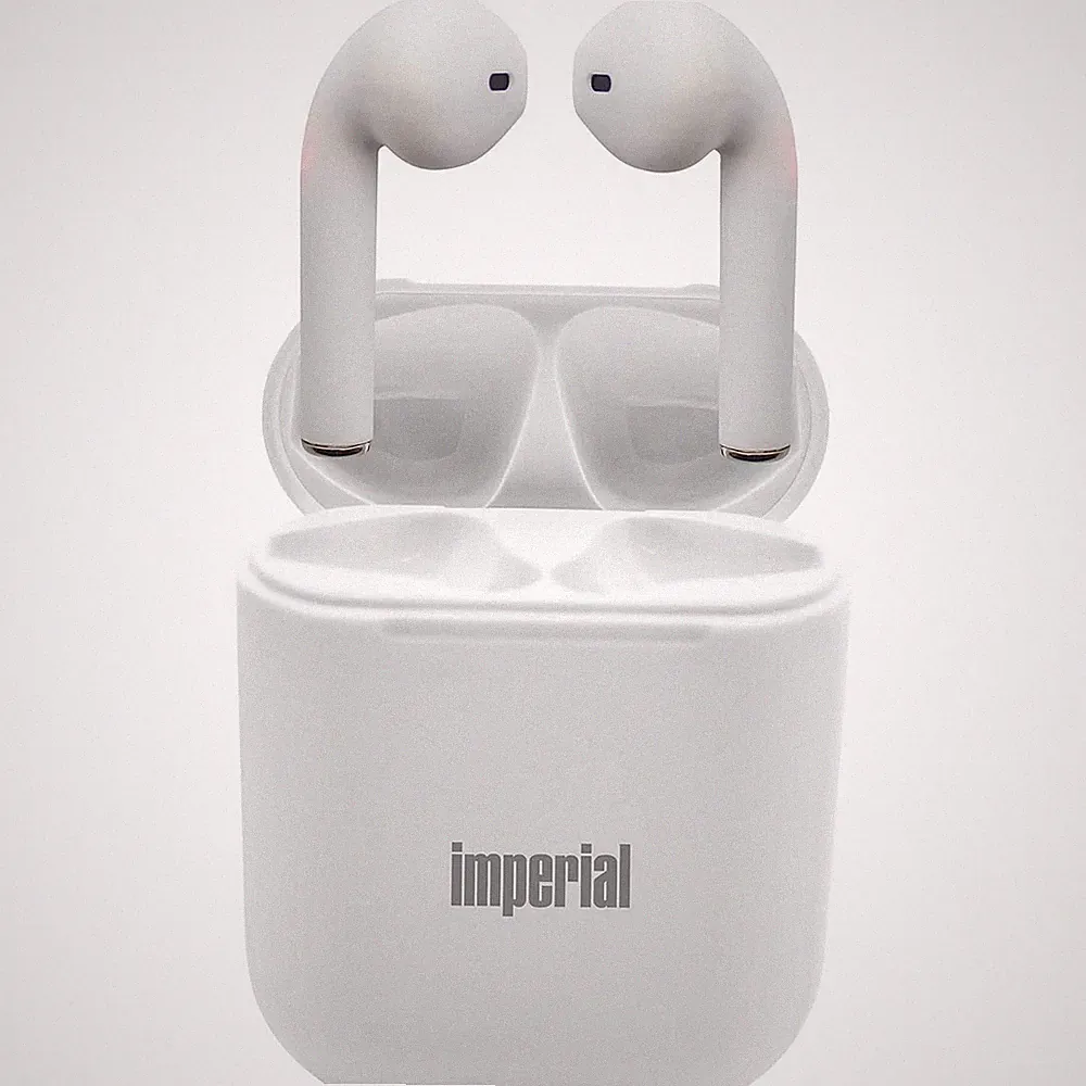 Imperial bluTC TWS Kopfhörer für Handy Kabellos Earbuds Headset TWS HP 1 Weiß