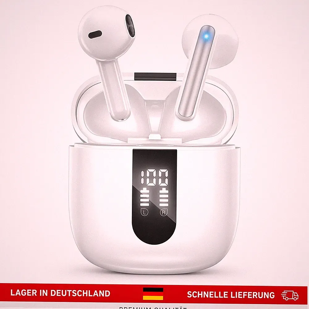 In-Ear Bluetooth 5.4 Kopfhörer Kabellos - 6 ENC Mikrofon Headset für Sport PC