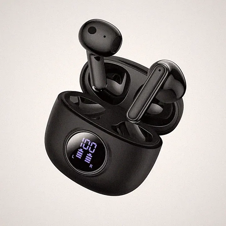 In-Ear Bluetooth Kopfhörer Schwarz Kabellos f. Samsung & Apple Touch Headset