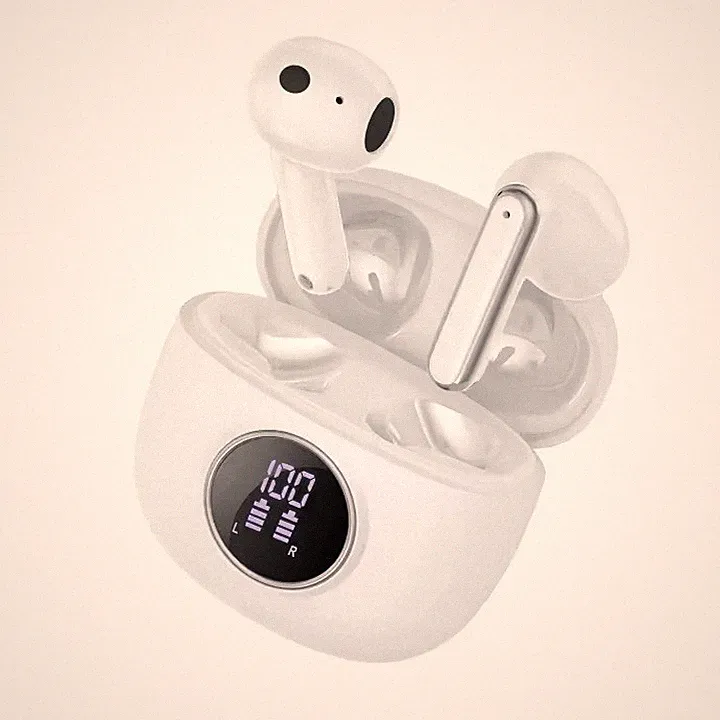 In-Ear Bluetooth Kopfhörer Weiß Kabellos f. Samsung & Apple Touch Headset
