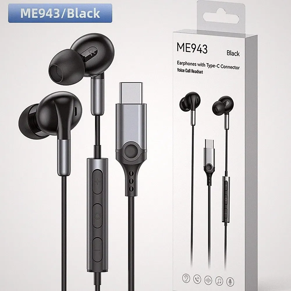 In Ear für usb-c Kopfhörer mit Noise Cancelling Mikrofon für iPhone 15 Pro