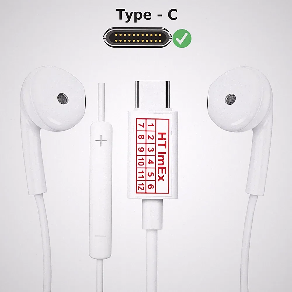 In-Ear Headset Typ C mit Anrufsteuerung kompatibel mit iPhone 15 16 17 - Neu