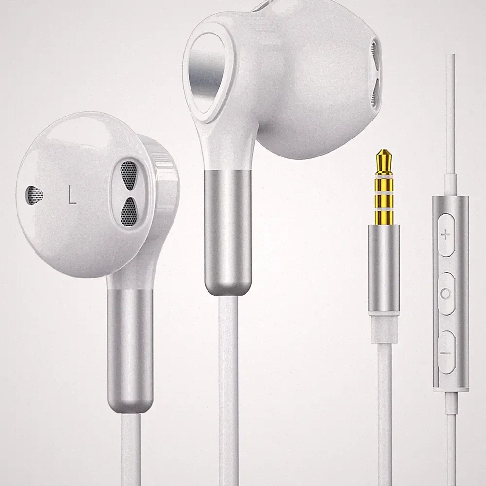 In-Ear Kabelkopfhörer, 3,5 mm Klinke, Mikrofon, Volumenregler, Wasserabweisend