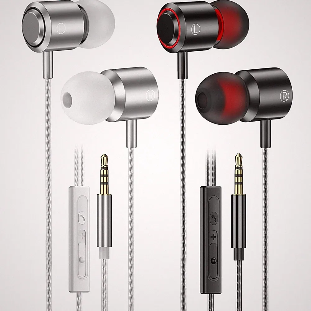 In-Ear Kopfhörer 2er-Set 3,5 mm Kabelgebunden Mikrofon