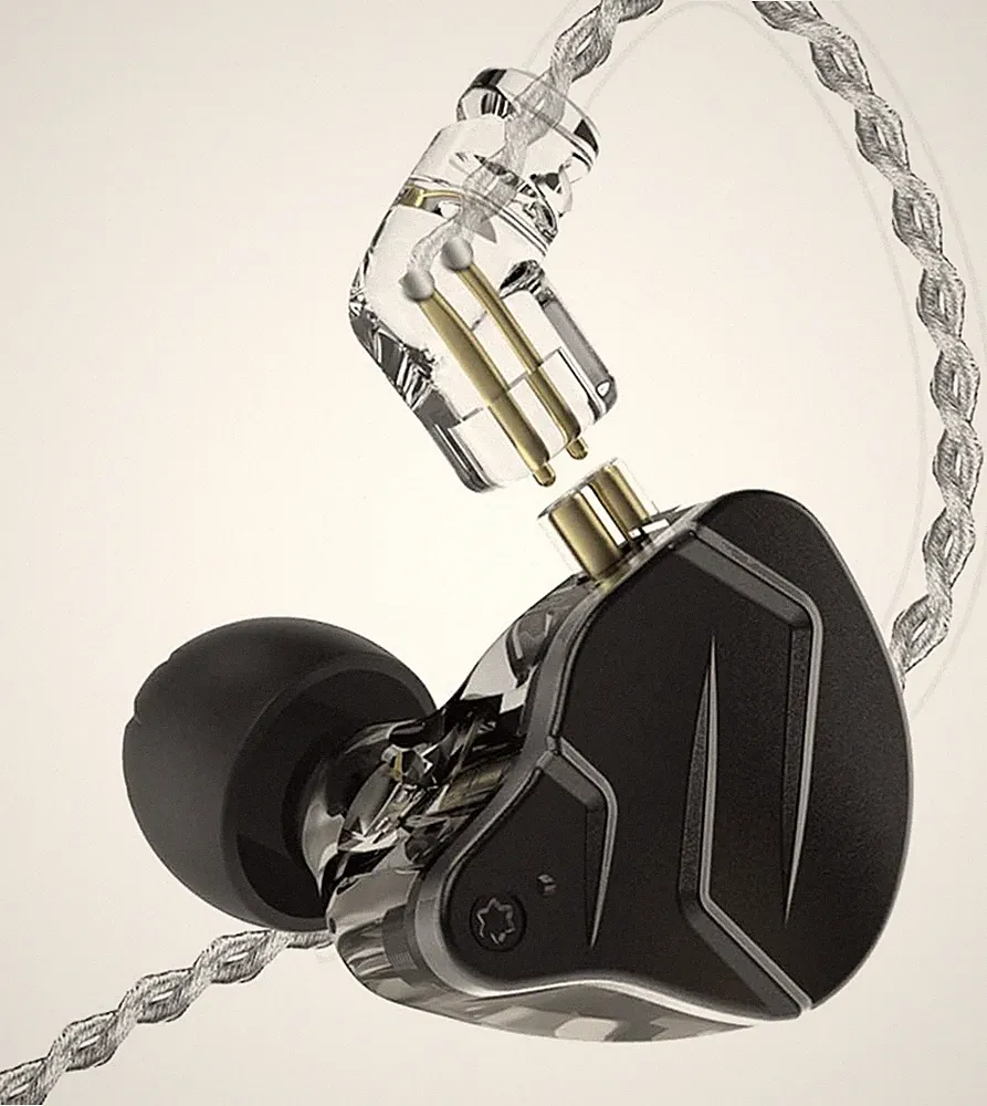 In Ear Kopfhoerer 3,5 mm HiFi Sport Gaming Hybrid Kabel Mikrofon Buegel Headset