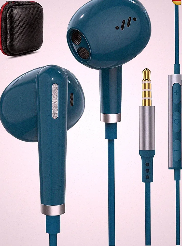 In-Ear Kopfhörer 3.5 mm mit Kabel für Redmi Note 14 13 12 Pro+ 11 11S 10S,3.5 M