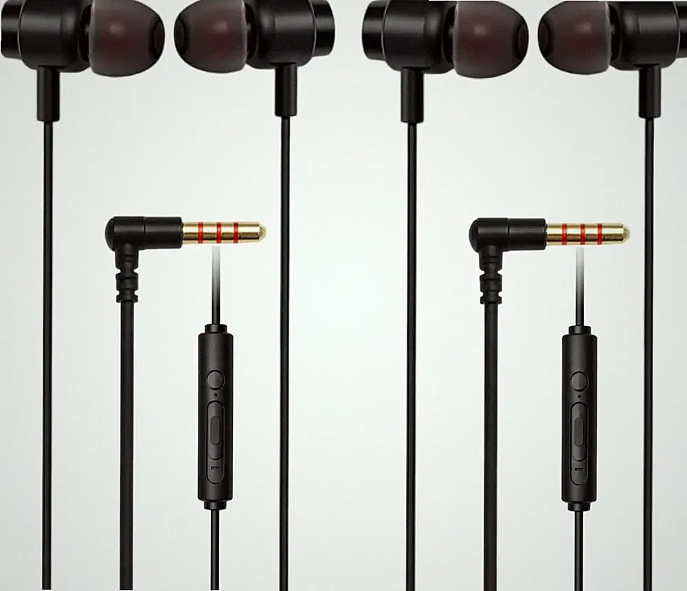 In-Ear Kopfhörer 3,5mm Stereo mit Lautstärkeregler Kabelgebunden für Smartphone