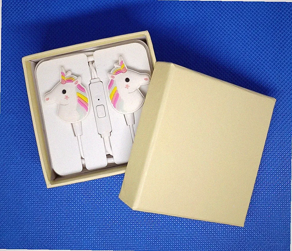 In Ear Kopfhörer für Kinder, Einhorn, inkl. Geschenkbox