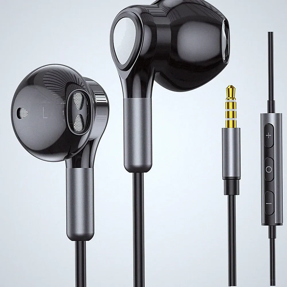 In Ear Kopfhörer Kabel 3,5mm Mikrofon Lautstärkeregler Langzeitkomfort