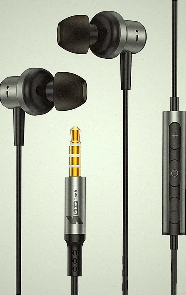 In-Ear Kopfhörer Kabel 3,5mm Stereo Leicht Komfort Laptop Musik Top Klang