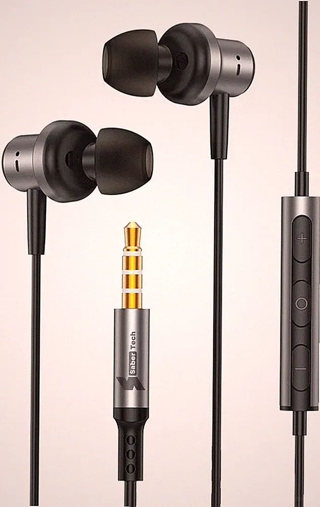 In-Ear-Kopfhörer Kabel 3,5mm Stereo Leicht Laptops Tablets Handy Komfort Günstig