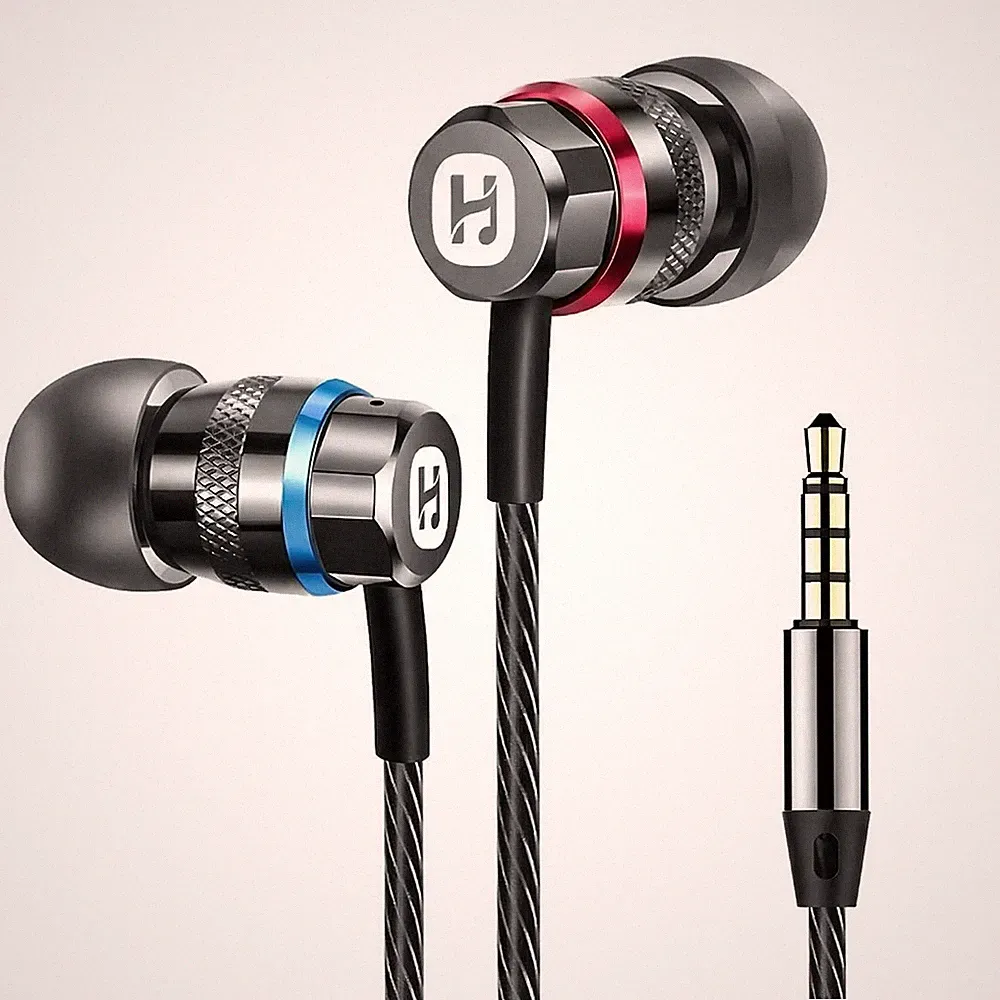 In-Ear Kopfhörer Kabel Aluminium Klang Ohrhörer Geräuschisolierung 3,5 mm 9,2 mm