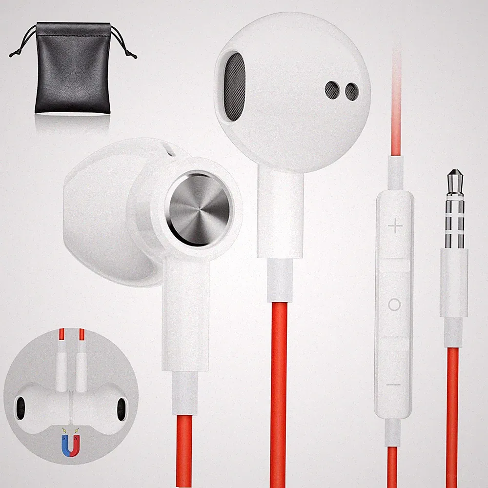 In Ear Kopfhörer Kabel HiFi Stereo Ohrhörer 3.5mm Klinke mit Mikrofon