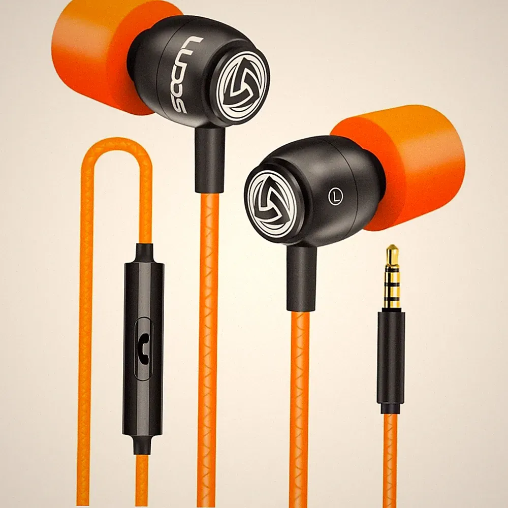 In Ear Kopfhörer Kabel Mikrofon Bass Noise Cancelling Musik