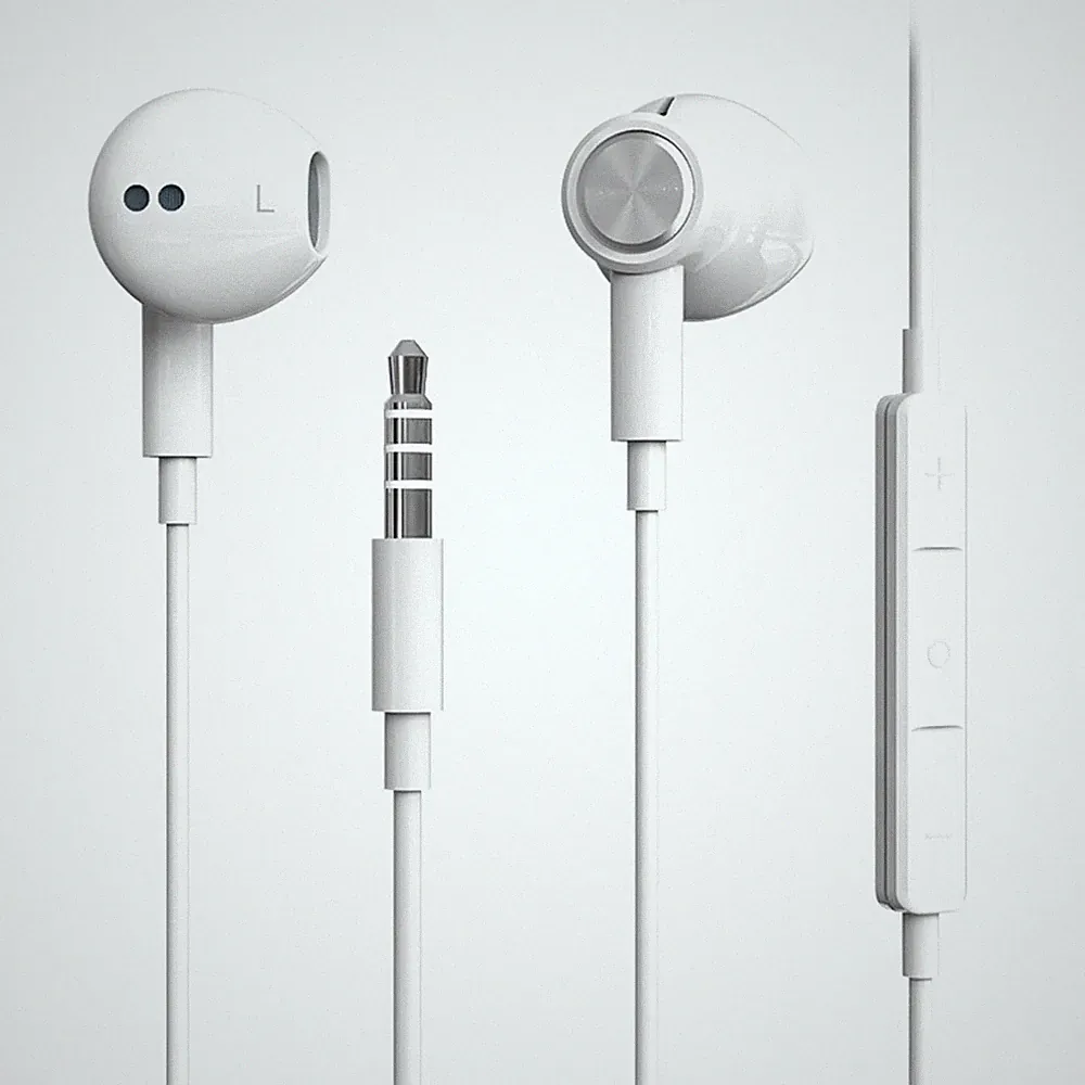 In-Ear Kopfhörer Kabel Mikrofon Lautstärkeregler 3,5mm Stecker kompatibel iPhone