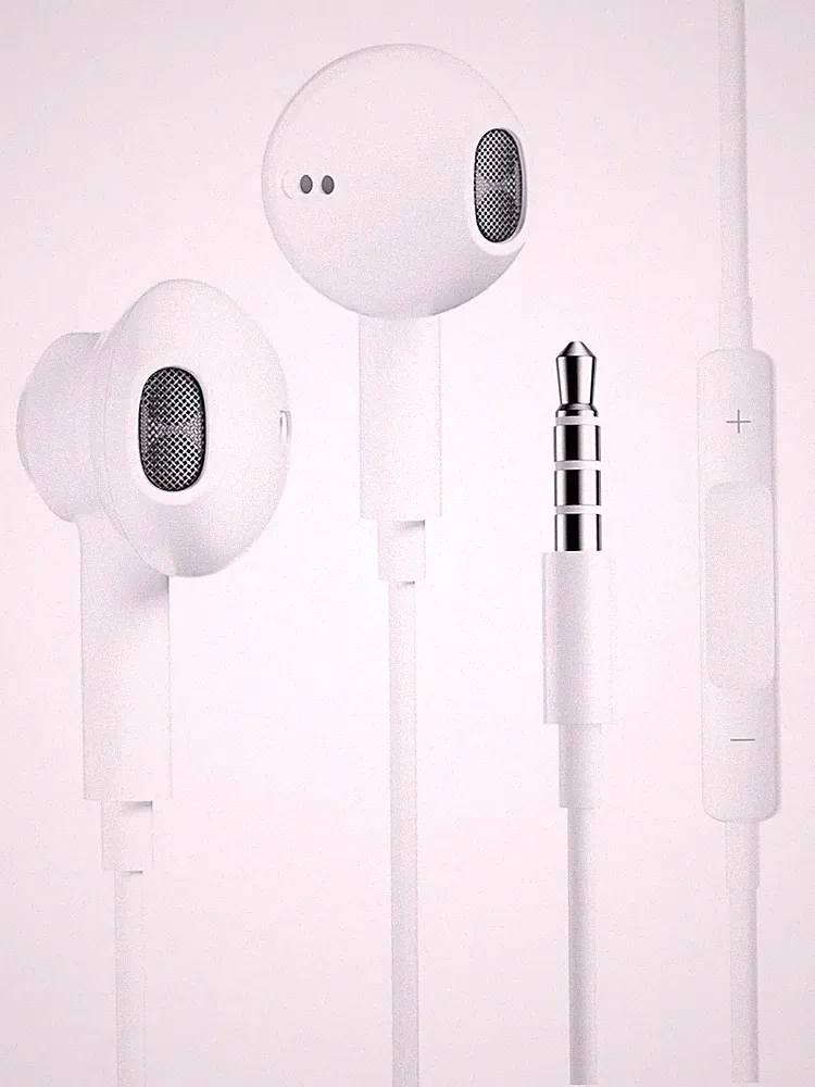 In Ear Kopfhörer Kabel Ohrhörer Mikrofon Lautstärkeregler 3,5mm für Smartphone