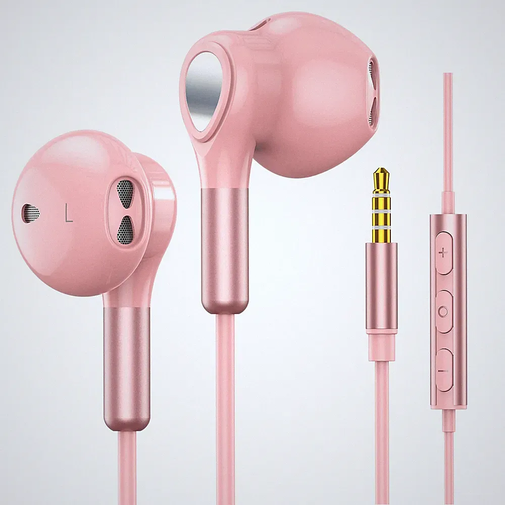 In Ear Kopfhörer Kabelgebunden Rosa 3.5mm Klinke Mikrofon Geräuschreduzierung