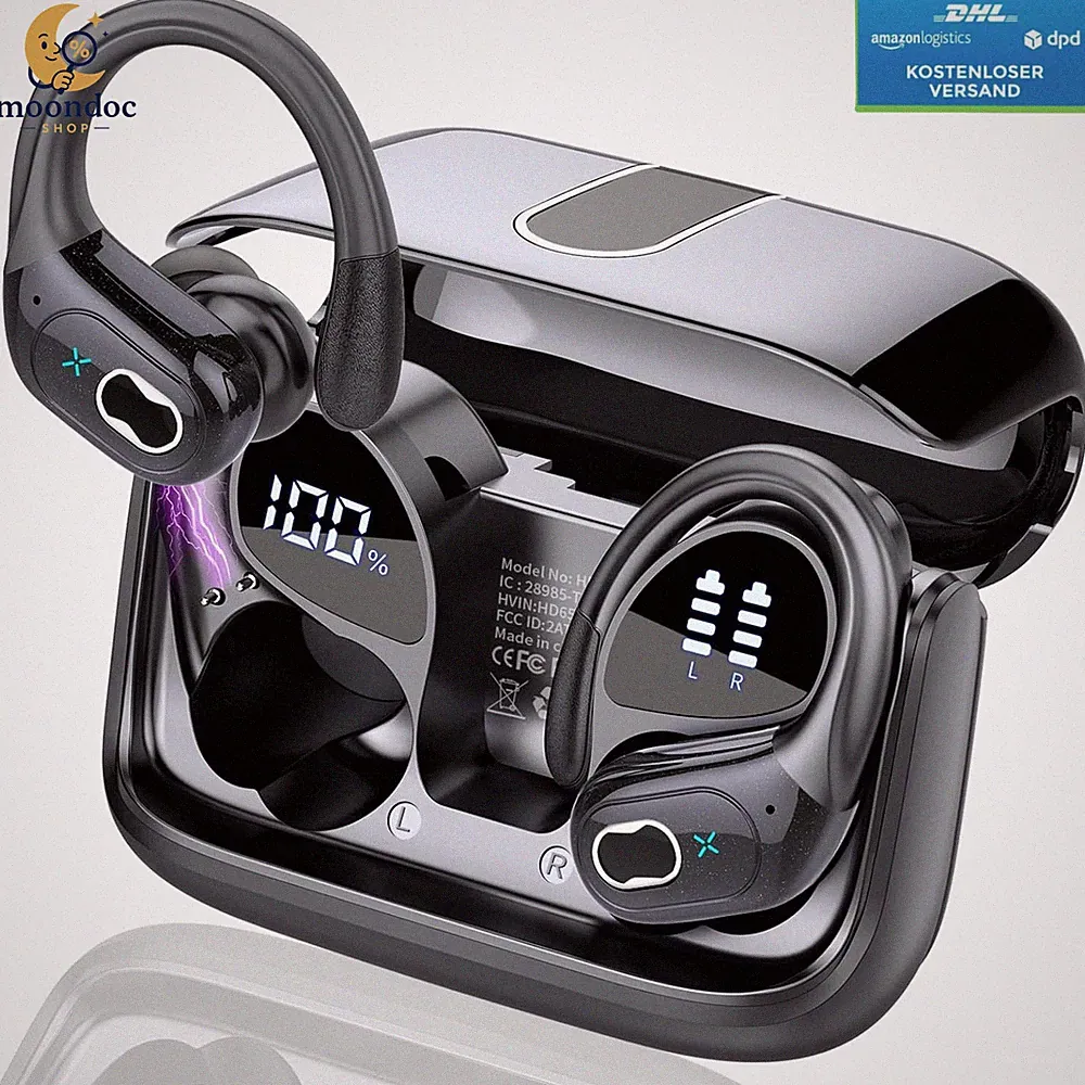 In Ear Kopfhörer Kabellos Bluetooth 5.4 Hi-Fi Stereo IP7 Wasserdicht 75 Std