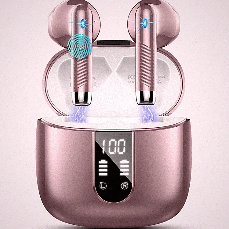 In Ear Kopfhörer Kabellos Bluetooth Ohrhörer Roségold 13mm Dynamischer Treiber