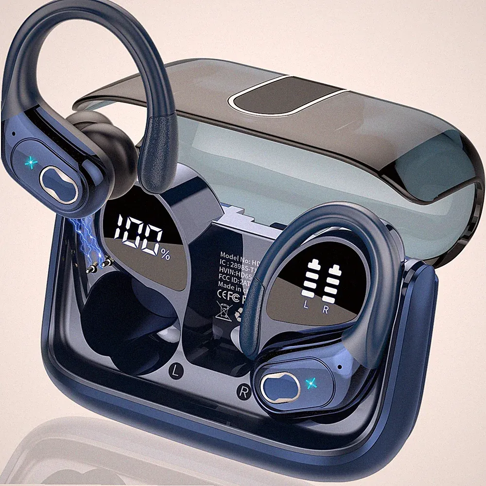 In Ear Kopfhörer Kabellos Sport Bluetooth 5.4 Kopfhörer mit ENC Mic 75 Std