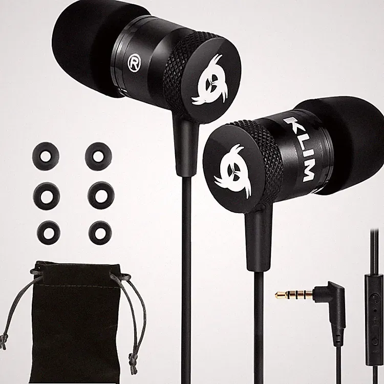 In-Ear Kopfhörer KLIM Fusion 3 5 mm Klinke Memory Foam Schwarz