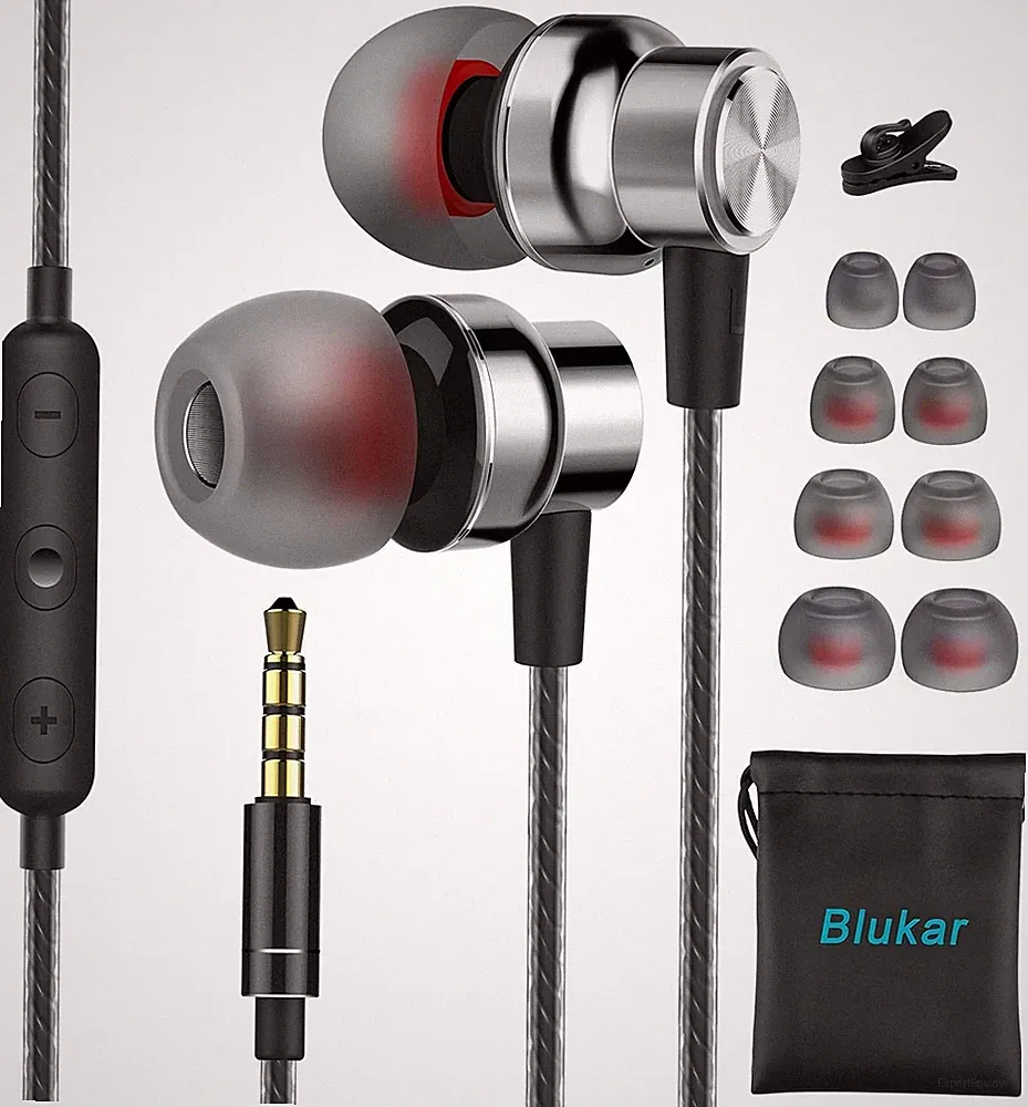In-Ear-Kopfhörer, Kopfhörern mit Mikrofon und Kabel, Komfortable G
