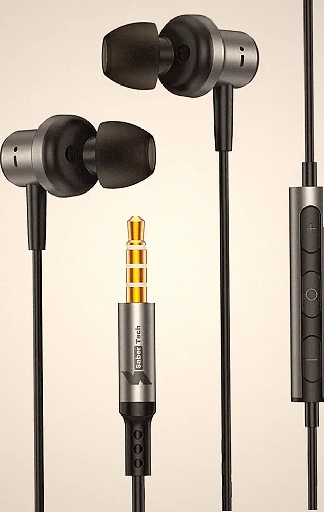 In-Ear Kopfhörer Kunststoff 3,5mm Geräuschisolierung Musik PC Büro langlebig