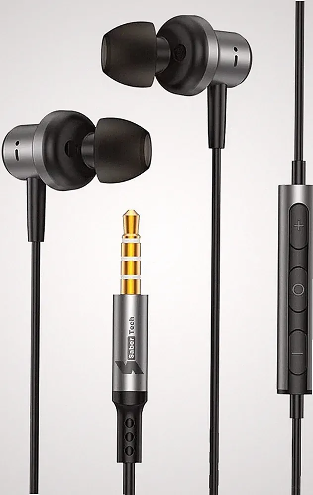 In-Ear Kopfhörer Kunststoff 3,5mm Mikrofon Geräuschisolierung für Laptop Musik