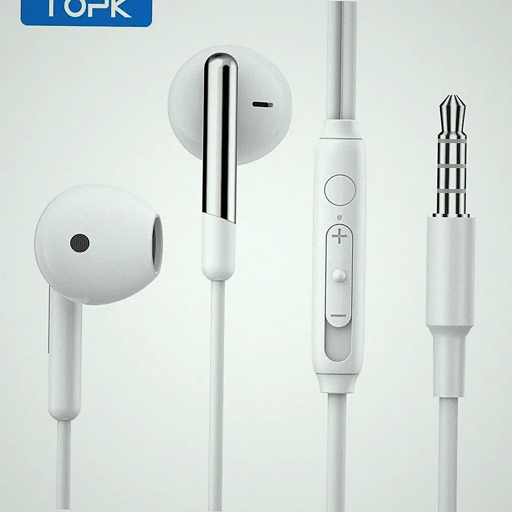 In-Ear-Kopfhörer mit 3,5-mm-Klinkenstecker, Mikrofon und Lautstärkeregelung