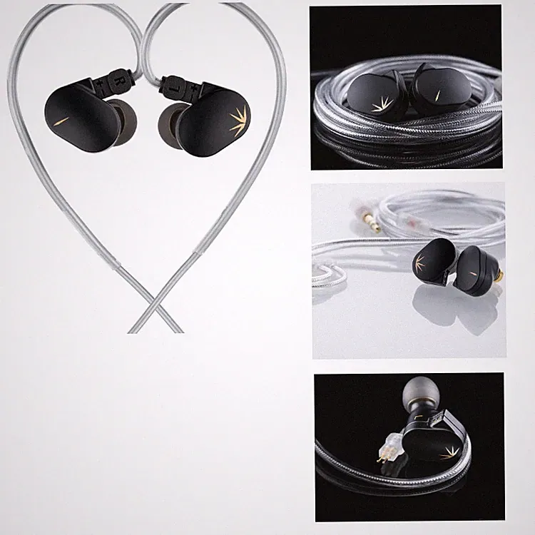 in ear kopfhörer kabel aluminium